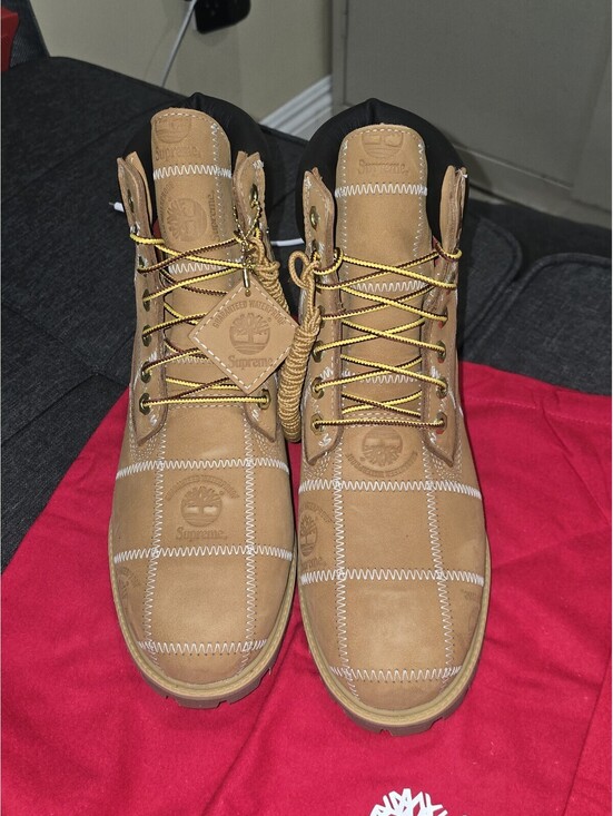 Supreme × Timberland Patchwork 6 Inch Premium Boot Wheat Size 8M main image 4